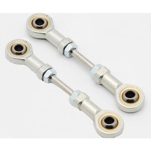2PCS M5/M6 Push Pull Rod with Ball Head Buckle Assembly Metal Ball Joint Linkage Pushrods Kit DIY for RC Car Spare Parts