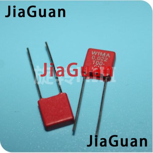 20PCS RED WIMA MKS2 22NF 100V P5MM 0.022UF 223/100V Audio 223 mks-2 22n 0.022uf/100v