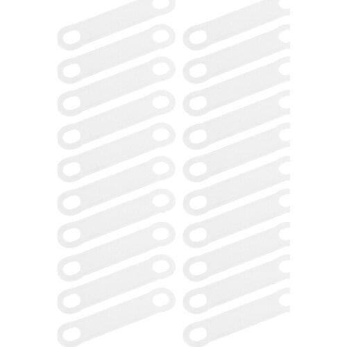 20Pcs Silicone Clothes Hangers Anti Slip Strip Clothes Rack Pad Windproof E56C