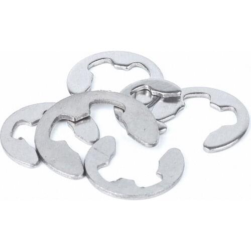 5-40pcs 316 Stainless Steel E Clip Circlip washer Retaining Ring for Shaft Fastener M2 M2.5 M3 M4 M5 M6 M7 M8 M10