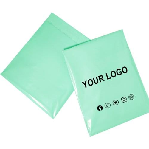 50pcs Custom Shipping Bag Poly Mailers Courier Bag Poly Shipping Mailing Colorful Packaging Parcel Storage Custom Logo Brand Bag