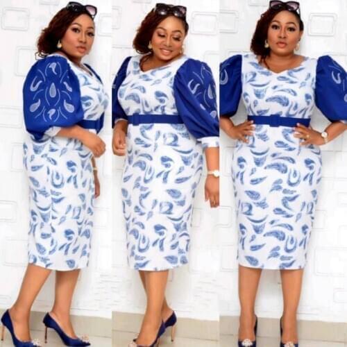 Plus Size African Dresses For Women 2021 Print Dress African Clothes Dashiki Ladies Clothing Ankara Africa Dress 5XL 6XL 4XL