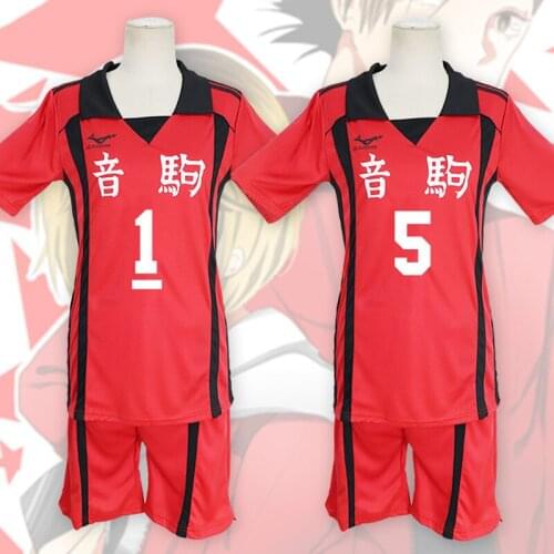 Anime Haikyuu Cosplay Costume LNFORM high school Volleyball Club Kozume Kenma/Kuroo Tetsurou Sports Jerseys Uniform S M L XL XX