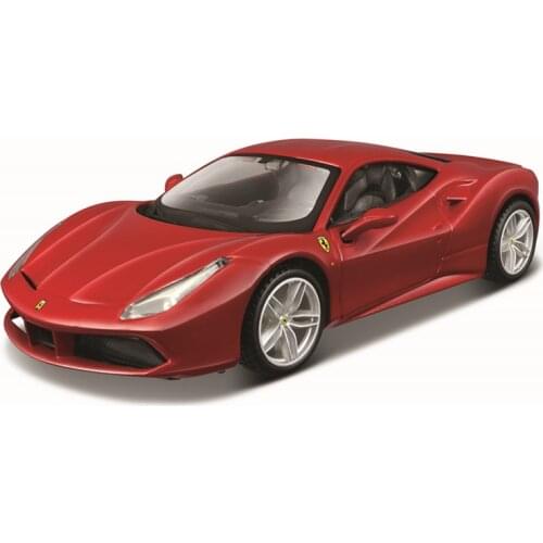 Bburago 1:32 Scale Ferrari 488 GTB acrylic box Alloy Luxury Vehicle Diecast Cars Model Toy Collection Gift