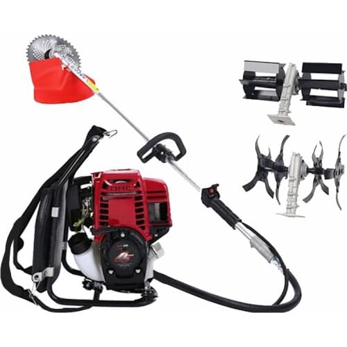 Gasoline Grass Cutter 4 Stroke Petrol Brush Cutters Power Tiller Weeder Agriculture Mini Rice Wheat Reaper