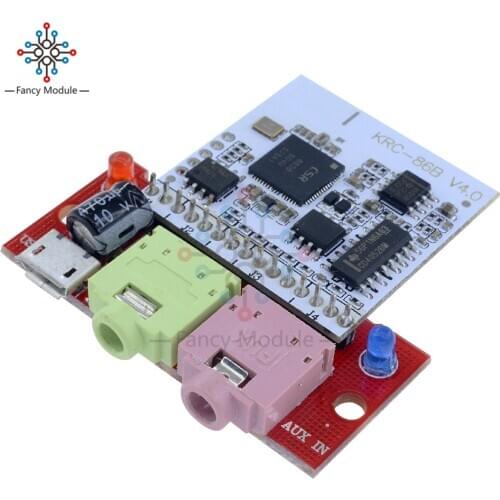 Bluetooth 4.1 Audio Module CSR8630 KRC-86B Wireless Stereo Receiver Micro USB 3.5MM Speaker Amplifier Sound Sensor