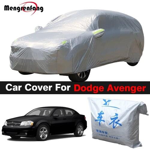 Full Car Cover For Dodge Avenger Indoor Outdoor Anti-UV Sun Shade Snow Rain Ice Resistant Auto Cover Dust Proof