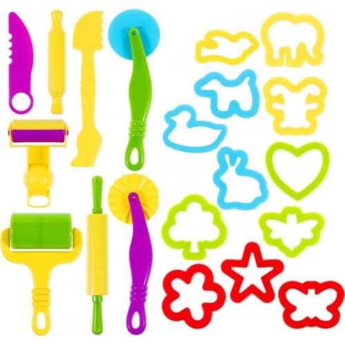 Kids Dough Tool Kit Playdough Tool Set Play Dough Molds and Tools Complete Tool Set High Quality Material best gift