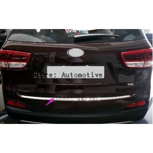For KIA SORENTO L 2015 2016 2017 Stainless Steel Rear Bumper Sill Protector Trim