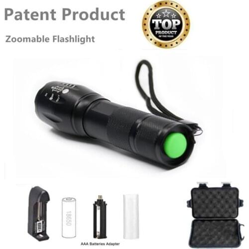 Dropshipping Q250 XML-T6 L2 V6 10000 Lumens TL360 Flashlight LED Torch EDC Flashlight Zoomable Bicycle Light by 1*18650 Battery