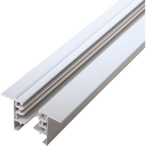 Two Wire Concealed Track Bar Joint Connector 1 METER White Embedded Guide rail for Spot Light 20pcs