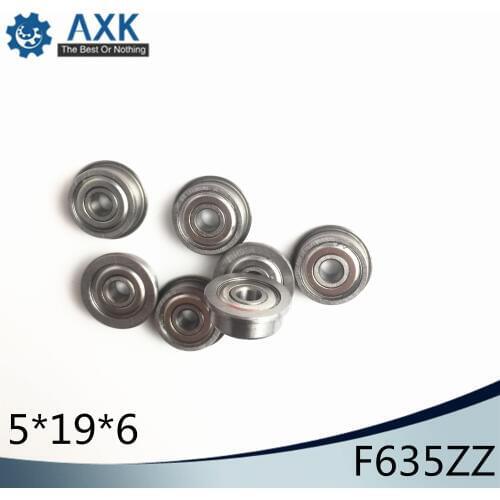 F635ZZ Flange Bearing 5x19x6 mm ABEC-1 ( 10 PCS ) F635 Z ZZ Flanged Ball Bearings