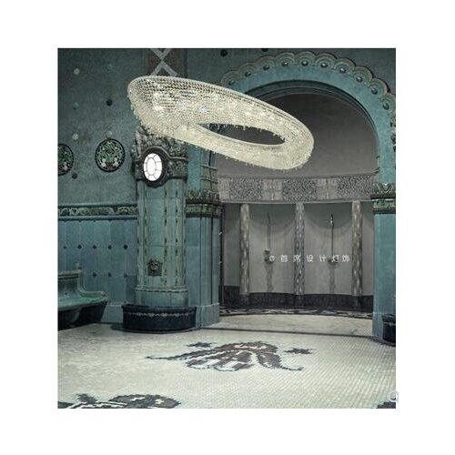 Crystal chandelier Italian guest restaurant luxury K9 living room villa princess room fashion high-end model room design