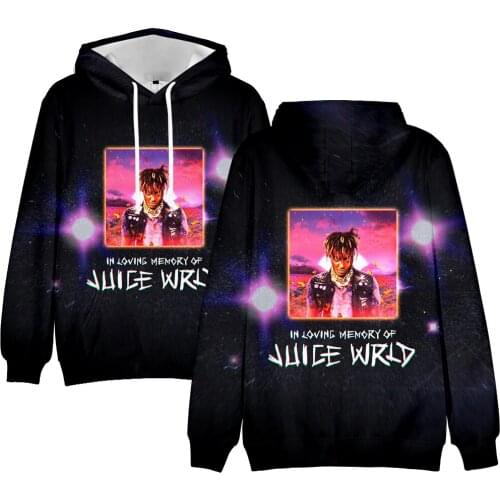 New Printed 3D Juice WRLD Hoodies Men Sweatshirts Women Pullovers Autumn Hip Hop Long Sleeve Streetwear Casual Boys Blaack Tops
