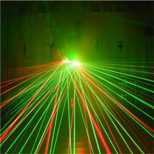 Customized high quality green red laser gloves, nightclub lighting LED performance glasses gloves, stage party fluorescent props