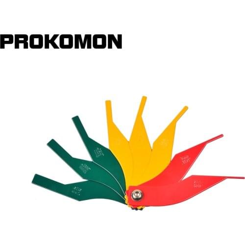 Car/Vehicle Brake Pad Lining Thickness Measuring Gauge 8pc Ruler Tools