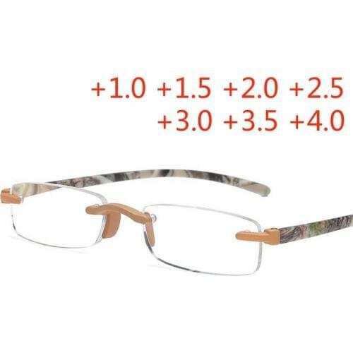 Small Rimless Slim Lenses Men Women Reading Glasses+1.0 +1.5 +2.0 +2.5 +3.0 +3.5 +4.0