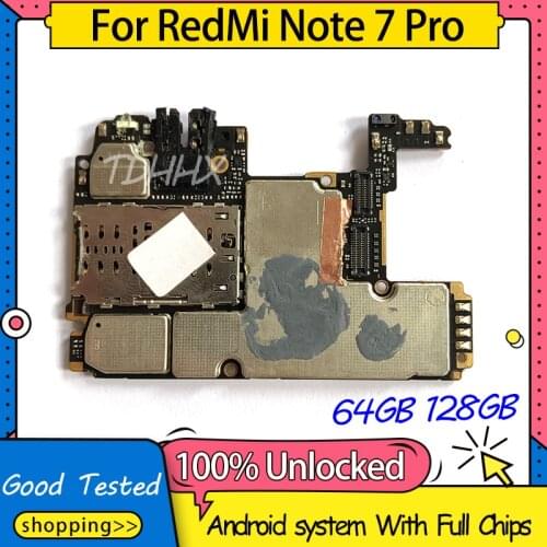 For XiaoMi HongMi Redmi Note 7 Pro Motherboard Mainboard Logic Board Original Global version Unlocked Main Circuits Board