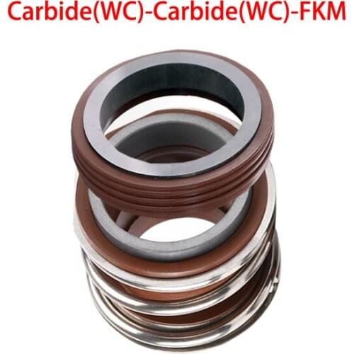 MB1/MG1/109-18/20/22/25/28/30/32/35/38/40/43/45/48/50/53 Carbide FKM Water Pump Single Coil Spring Bellows Shaft Mechanical Seal