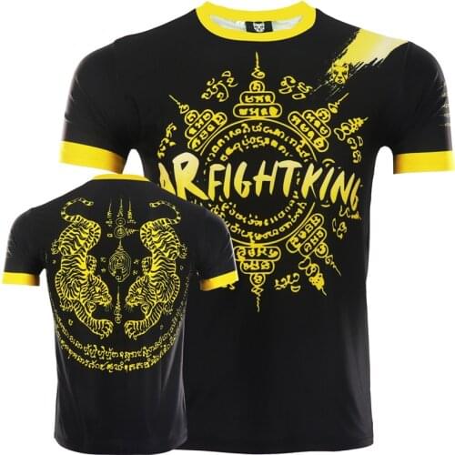 MMA Quick dry Camouflage Fitness Breathable Boxing jerseys tiger muay thai jiu jitsu t-shirt mma rashguard boxing Kickboxing