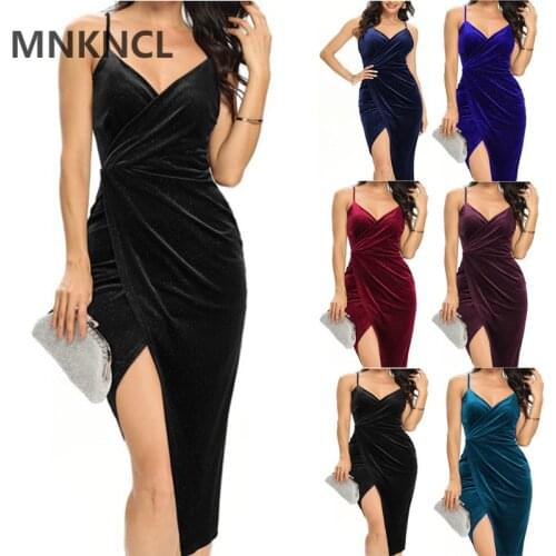 Летние платья с разрезом MNKNCL China At AliExpress