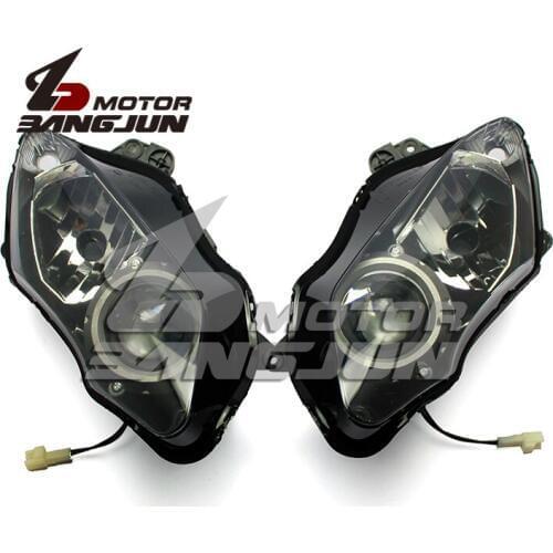 Motorcycle Black Headlight Headlamp Head Lights Lamps Assembly For Yamaha YZF1000 R1 2007-2008