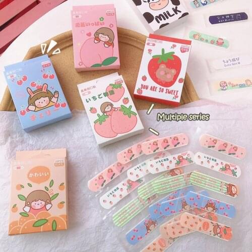 20pcs/box Kids Cute Cartoon Band Aid Disposable Adhesive Bandages First Aid Emergency Kit Woundplast for Medical Wound Tape