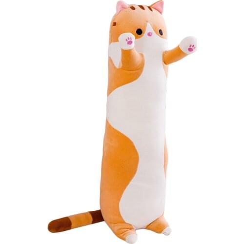 Long cat Office lunch Sleeping Pillow KIDS gifts birthday gift Plush toys