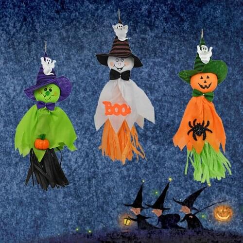 1pcs Halloween Ghost Hanging Decoration Indoor/Outdoor Specter Party Bar Supplies Hanging Garland Decoration for Halloween Party