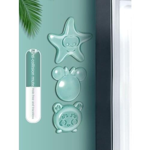 Household Bump Proof Stickers Artifact Transparent Silicone Door Handle Protective Wall Stickers behind the Door Crashproof Pad
