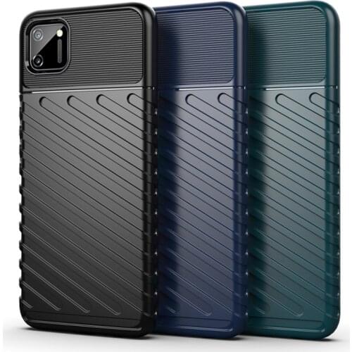 Shockproof Case For Realme C11 Cover For Realme C11 C17 Case Bumper Rubber Phone Case For Realme C17 C11 7 7i 6 6s Narzo 20 Pro