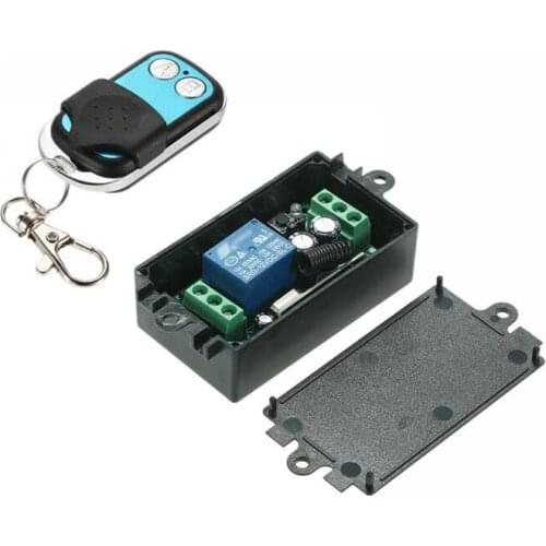 RF DC 12 v 1 channal wireless remote control light switch 315MHZ/433MHZ receiver transmitter learning code