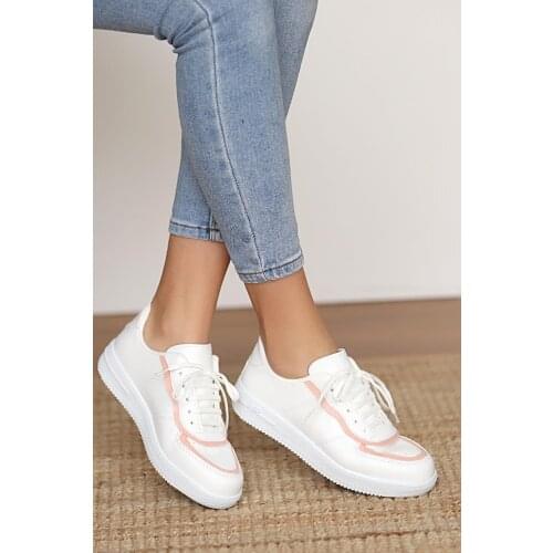 Pink Potin Women Casual Shoes A1603-20Beyaz Powder
