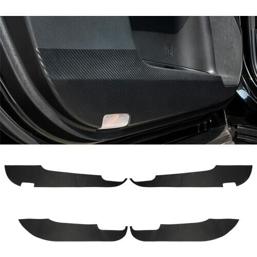 Senzeal Carbon Fiber Inner Door Anti Scratch Protector Sticker Cover Panel For Toyota Highlander 2014 2015 2016 2017 2018 2019