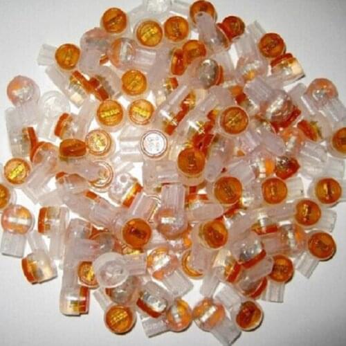 200pcs Wire Line UY2 K1 Terminal Block Connectors Scotchlok 0.4-0.7mm Butt F1FC