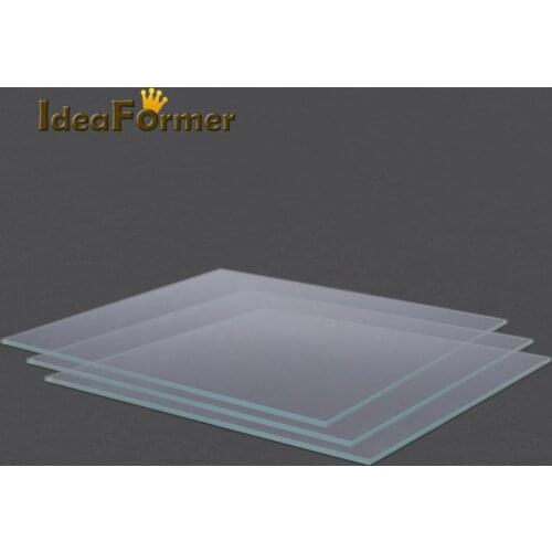 3D Printer Accessories Reprap MK2 Heat Bed Borosilicate Glass Plate 213/200/214/300/320/257/229mm Tempered Glass for heated bed