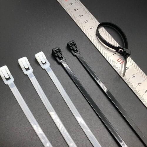 150mmreusable zip ties 100pcs Colored Plastics cable ties reusable UL Rohs Approved Loop Wrap Nylon zip ties BundleTies