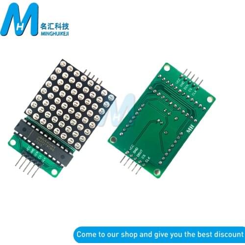 LED Display MAX7219 Dot Led Matrix Module 8*8 MCU Control Module For Arduino 5V Interface Module 8x8 Output Input Common Cathode