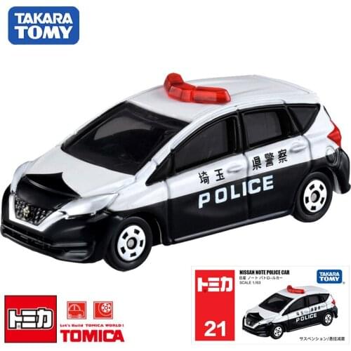 Takara Tomy Tomica 1/63 NISSAN NOTE POLICE CAR Metal Diecast Vehicle Model Toy Car #21