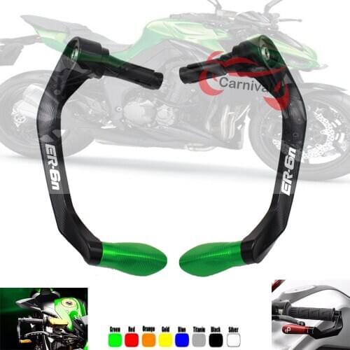 Universal 7/8" 22mm Motorcycle Handlebar Brake Clutch Levers Protector Guard For KAWASAKI ER6N ER-6N 2009 -2018