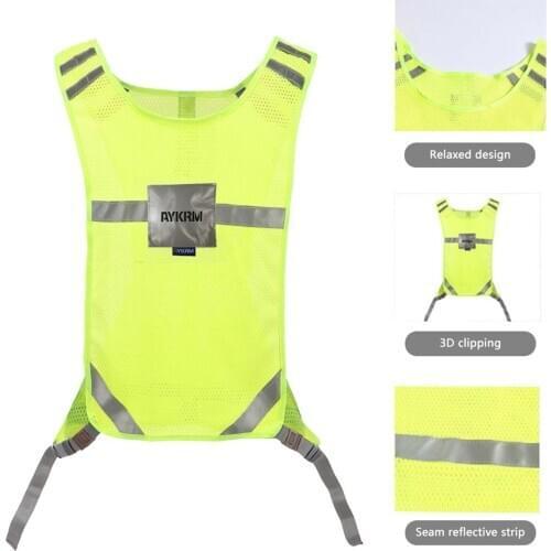 Cycling Equipment Great Reflective Vest Sport Running Cycling Biking Walking Tops Unisex Outdoor for a run, jog, ride camping
