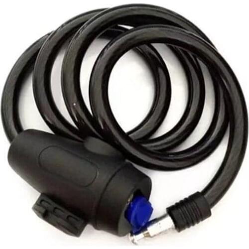 Bicycle Locks Theft Spiral Steel Cable Universal Protective Cycling Bicycle Lock Stainless Steel Cable Coil Bicycle Accessories