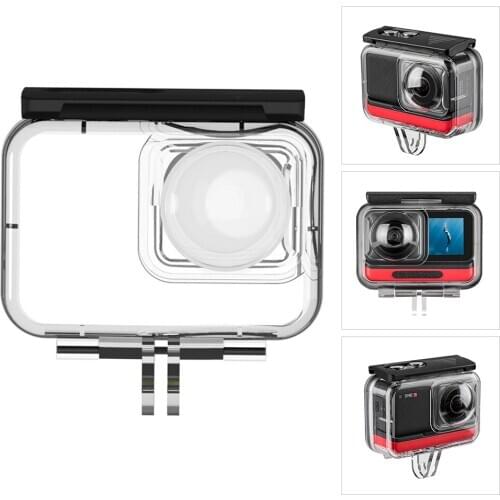 Waterproof Camera Housing Case 40M Housings Photography Accessory Compatible with Insta360 ONE R 360 VR Edition Action Cameras