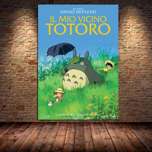 Japanese Anime Canvas Painting Totoro on The Wall Art Posters and Prints Pictures for Living Room Home Decor Cuadros Unframed