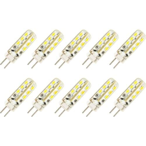 10 pcs/lot G4 DC12V 2W LED Bulb 24leds SMD 3014 Led Corn Lamp for Crystal Lamp LED Spotlight Bulbs Warm/Cold White