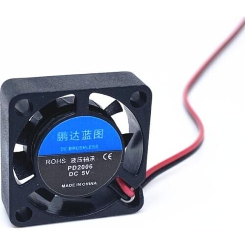 10pcs NEW 10000RPM 2006 5v 12v 2CM 20MM fan 20*20*6MM Cooling fan ultrathin fan mini laptop fan 2wire