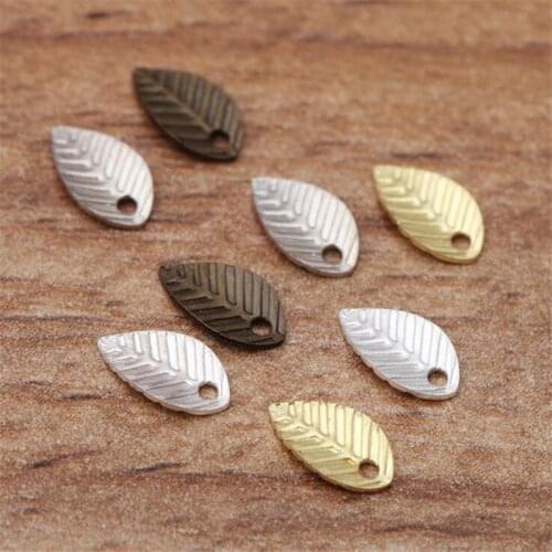 SIXTY TOWFISH 150 Pieces 4*7mm DIY Jewelry Accessories Handmade Materials Charms Brass Flower Filigree Flower Slice