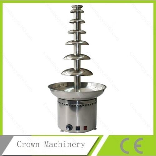 7 tiers 103mm height stainless steel wholesale commercial chocolate fountain