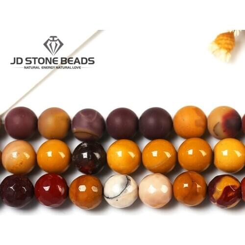 Natural Smooth Mookaite Stone Beads Faceted Natural GEM Stone Matte beads Accessory For Jewelry Making Free Shipping