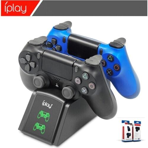 Controller Dock Charger for PS4 Charging Stand Station Cradle for Sony Playstation 4 PS4 / PS4 Pro /PS4 Slim Controller